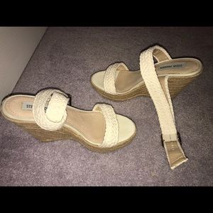 Steve Madden wedge wrap around sandal espadrilles