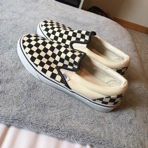 Black and White checkered vans