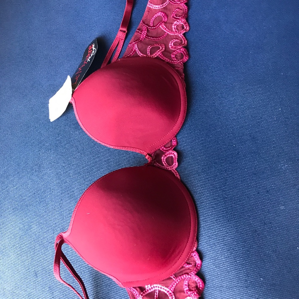 NWT Le Mystère Rouge Swirl Hybrid Underwire Bra Rd