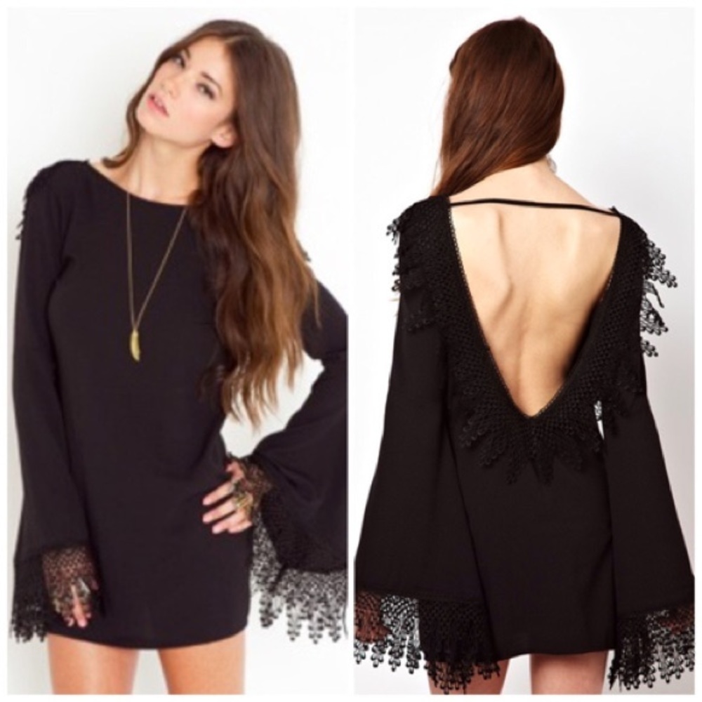For Love & Lemons Backless Dress