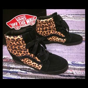 Vans Animal Print Sk8-Hi Wedge Sneaker