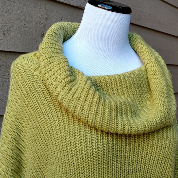 Chico's Cowl Neck Knit 3/4 Sleeve Oversize Sweater - Picture 3 of 5