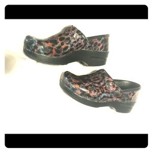 Dansko Multi Colored Leopard shoes