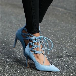 Jeffery Campbell x Free People Lace-Up Heels