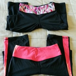2 pairs VS Supermodel yoga pants
