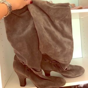 Aerosols grey slouch boots