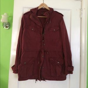 Lovely maroon Aritzia Talula trooper jacket