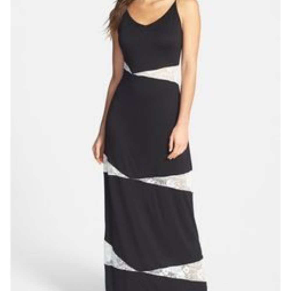 Black maxi dress