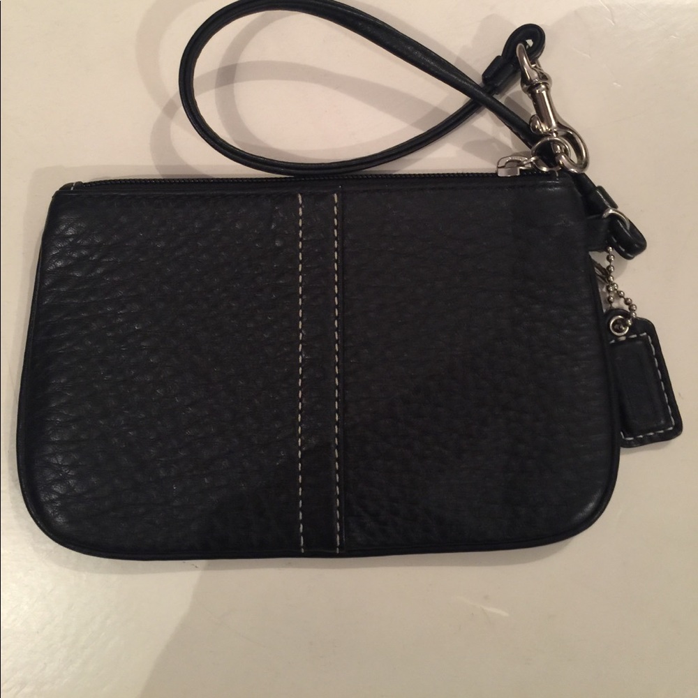 Coach blank wristlet leather