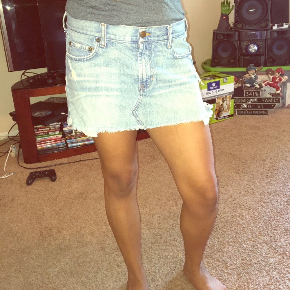 Blue jean skirt
