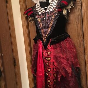 Kids Size XL Red Queen Costume