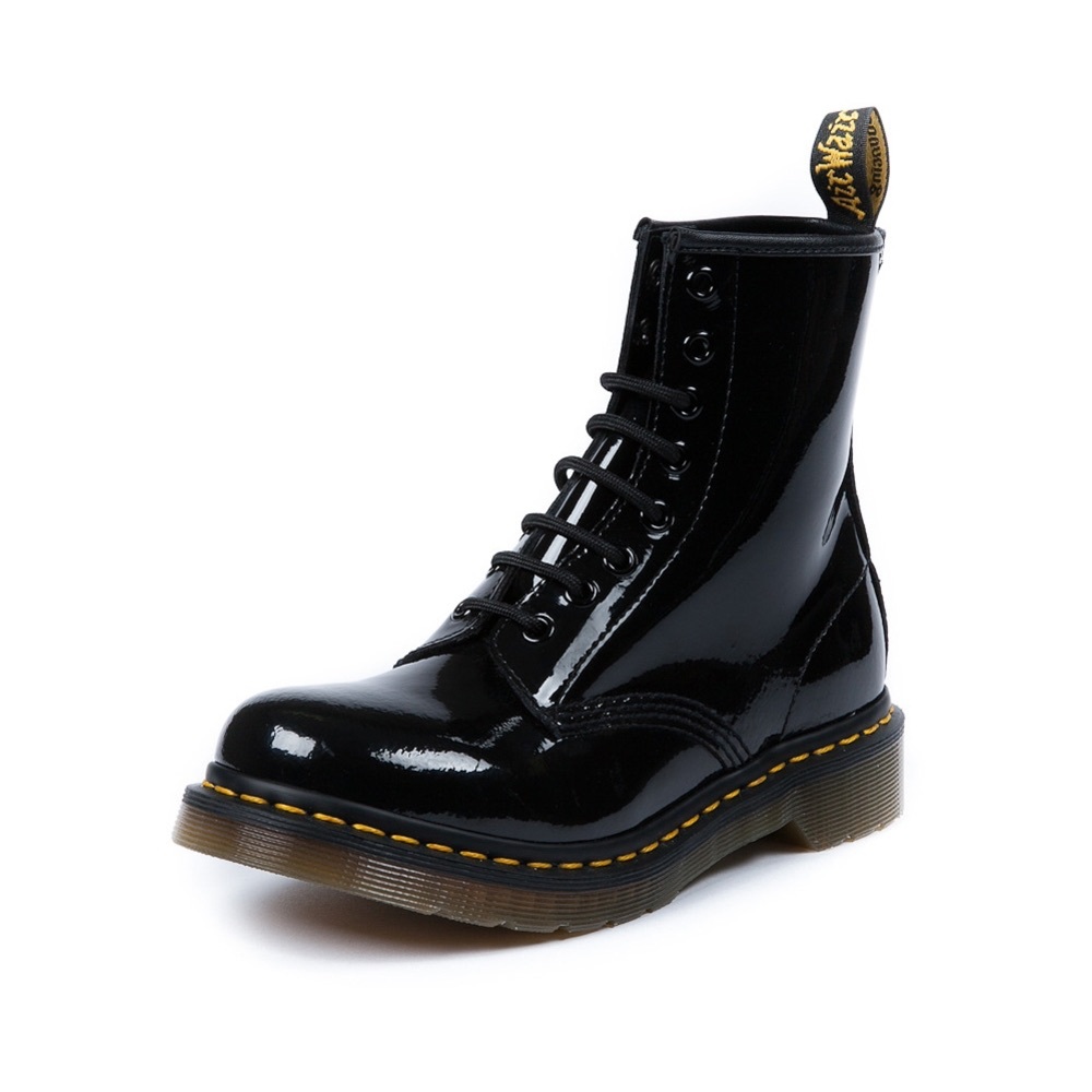 Black Patent Leather Doc Marten Boots