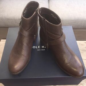 Cole Haan Manda Bootie II: Java Waterproof Leather
