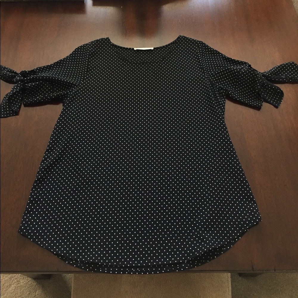 Black and White Polka Dot Blouse