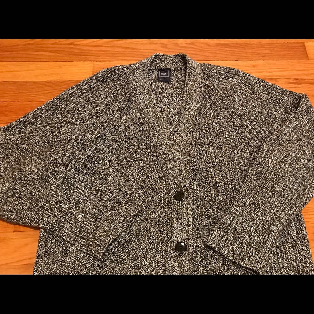 GAP heavy knit marbled cardigan