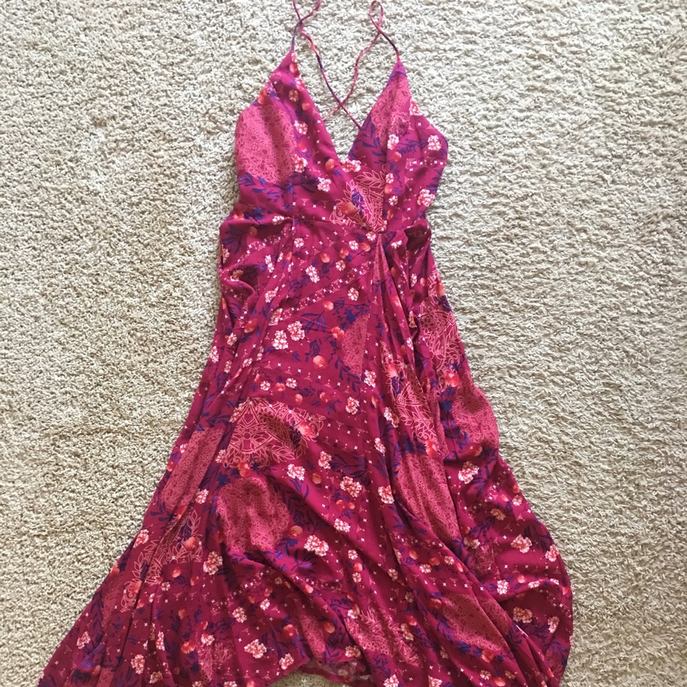 Whoami Mid Length Flower Print Dress.