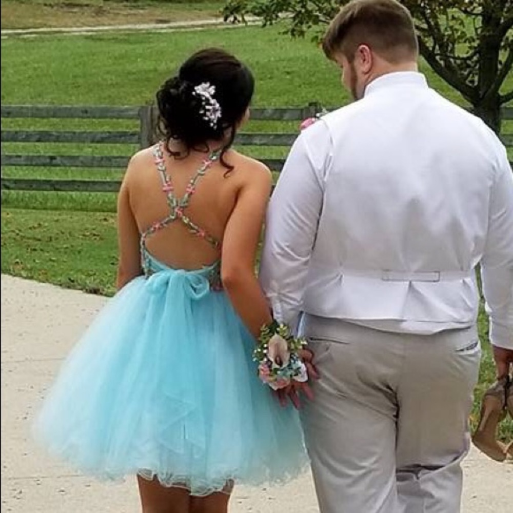 Two piece homecoming dress
