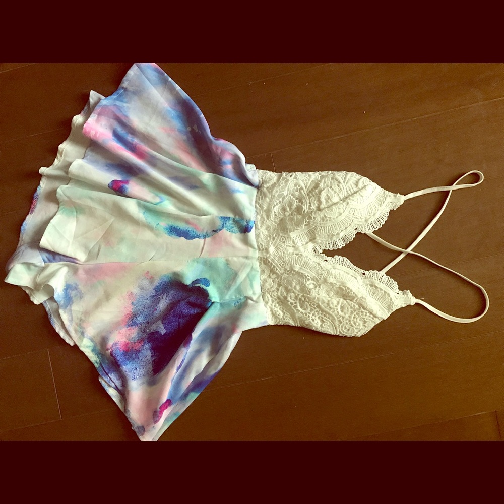 LF Watercolor Romper
