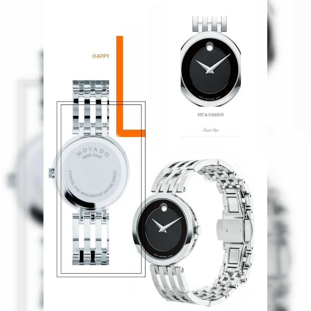 Movado Esperanza Matte Black Museum Dial Watch