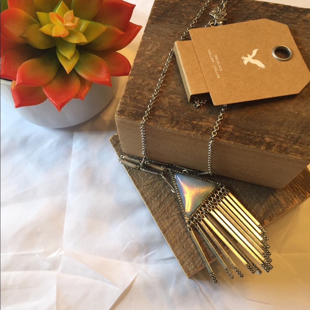 American Eagle silver necklace. New!