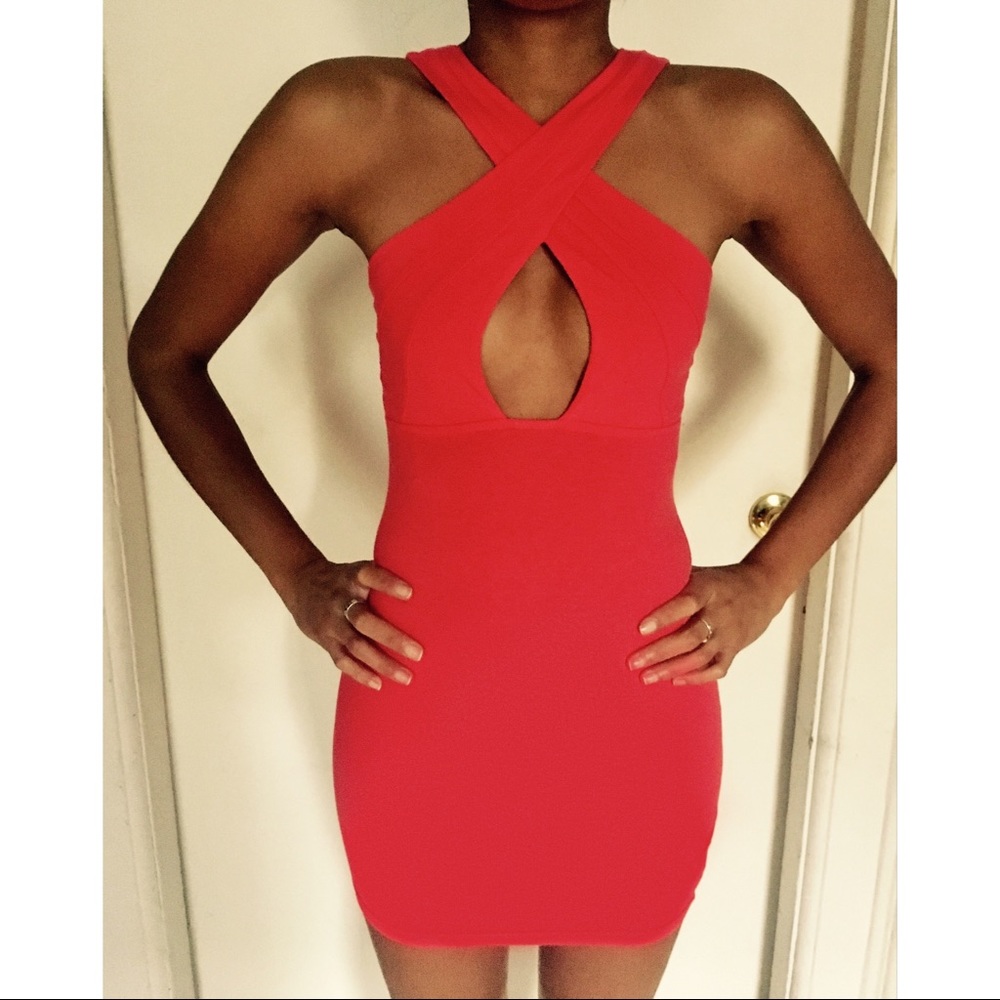 Forever 21 coral mini dress