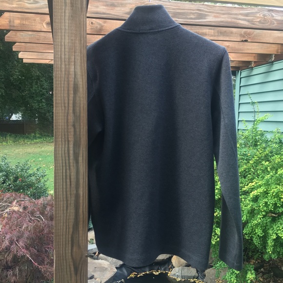 Banana Republic Gray 1/4 Zip Pullover NWOT - Picture 2 of 5