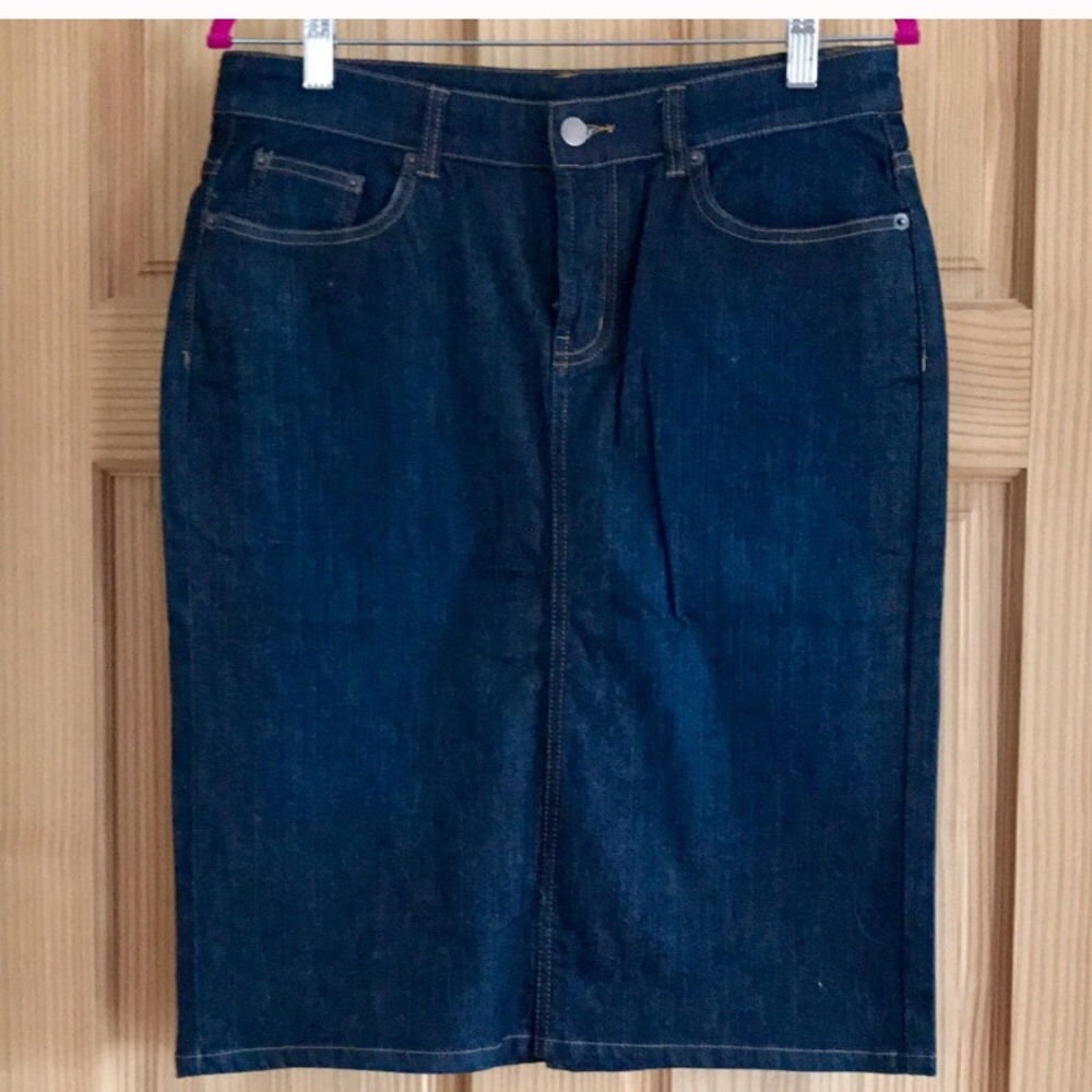 Garnet Hill denim skirt. Size 10