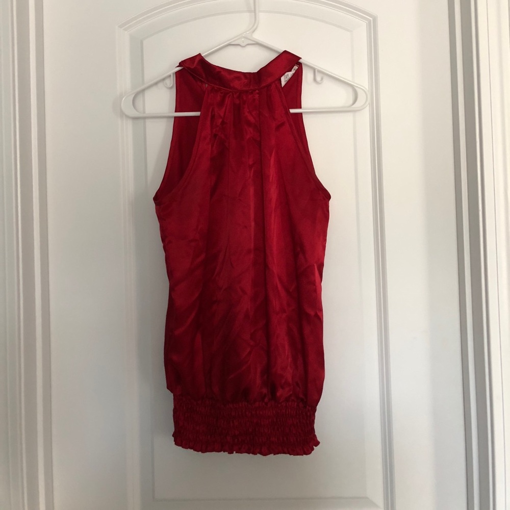 Silk halter neck blouse