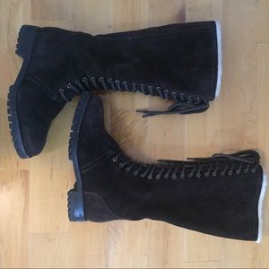 Shearling lined Cole Haan boots