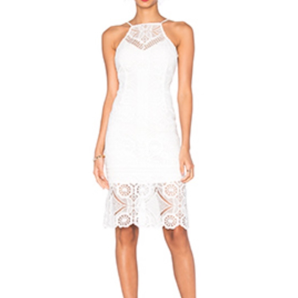 White lace dress