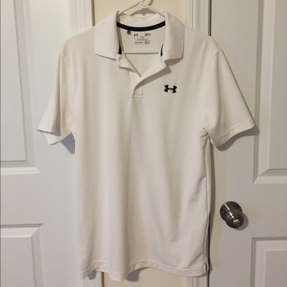 White UNDER ARMOUR polo shirt