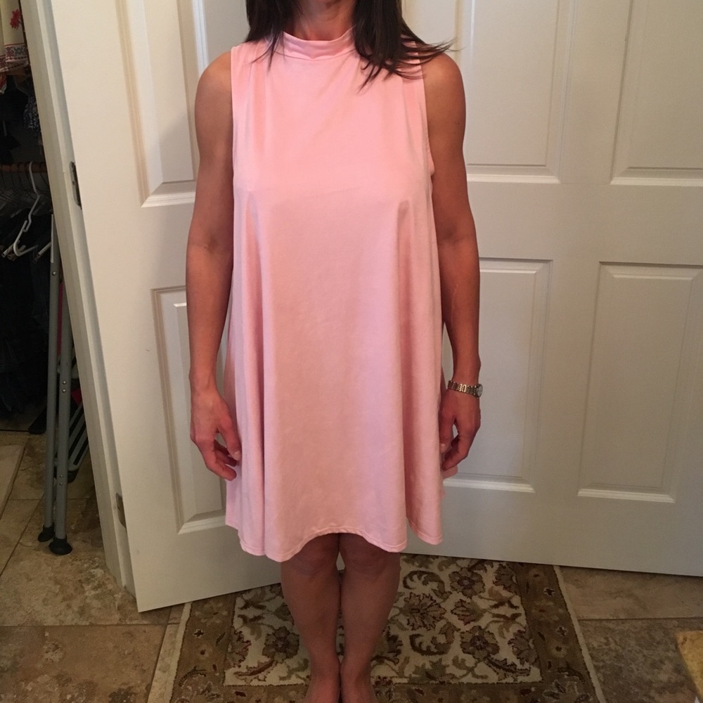 Peppermint suede dress