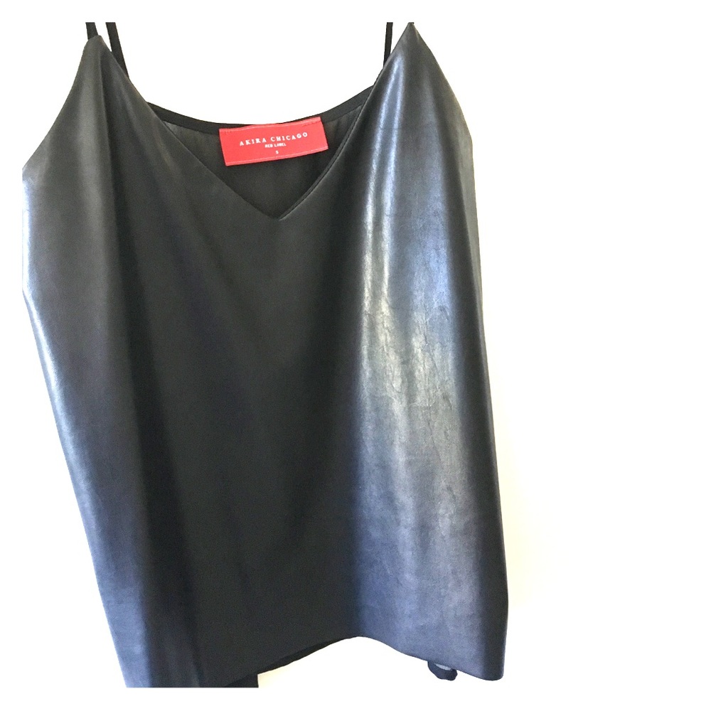 *Black Leather Top*