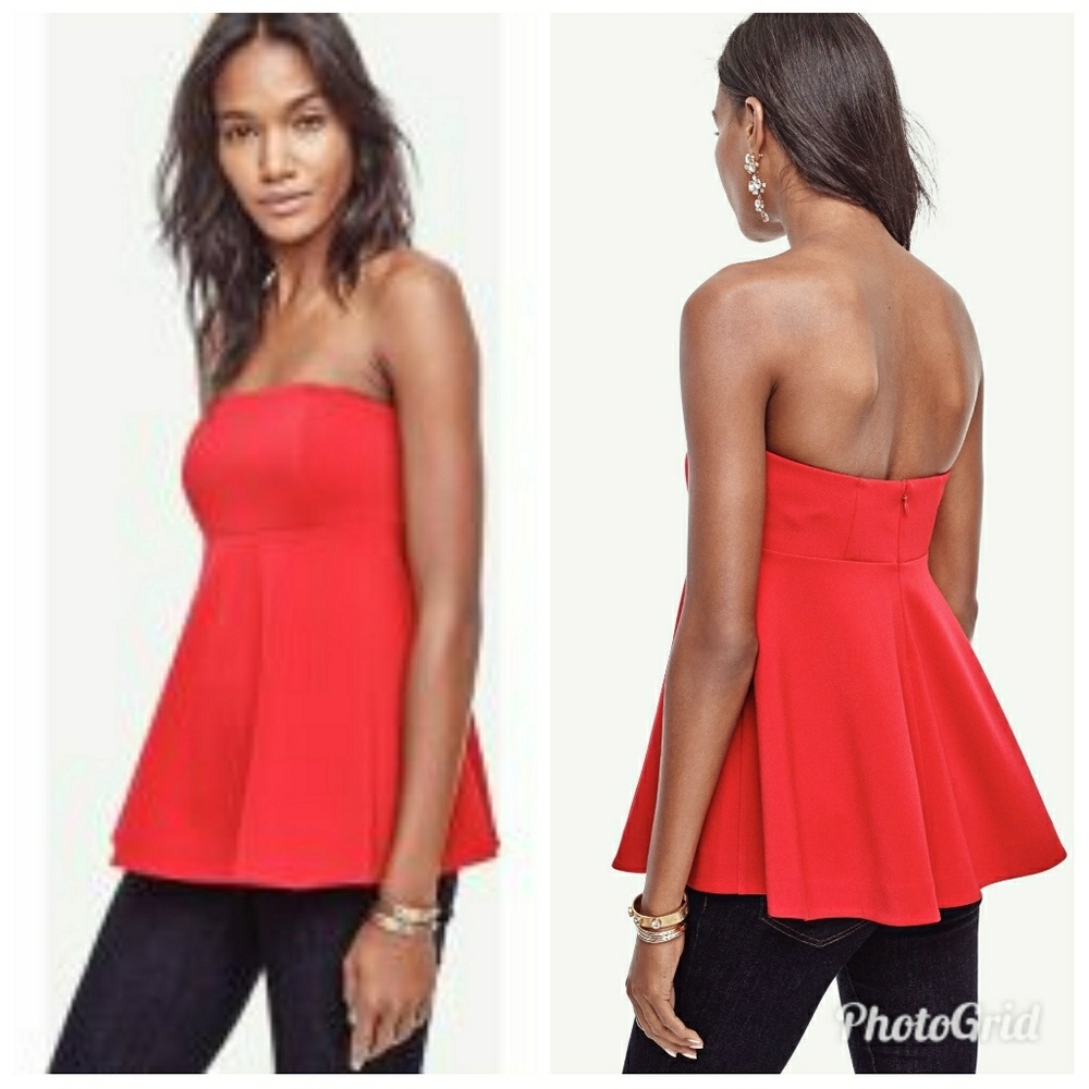 Ann Taylor | Strapless Flare Top