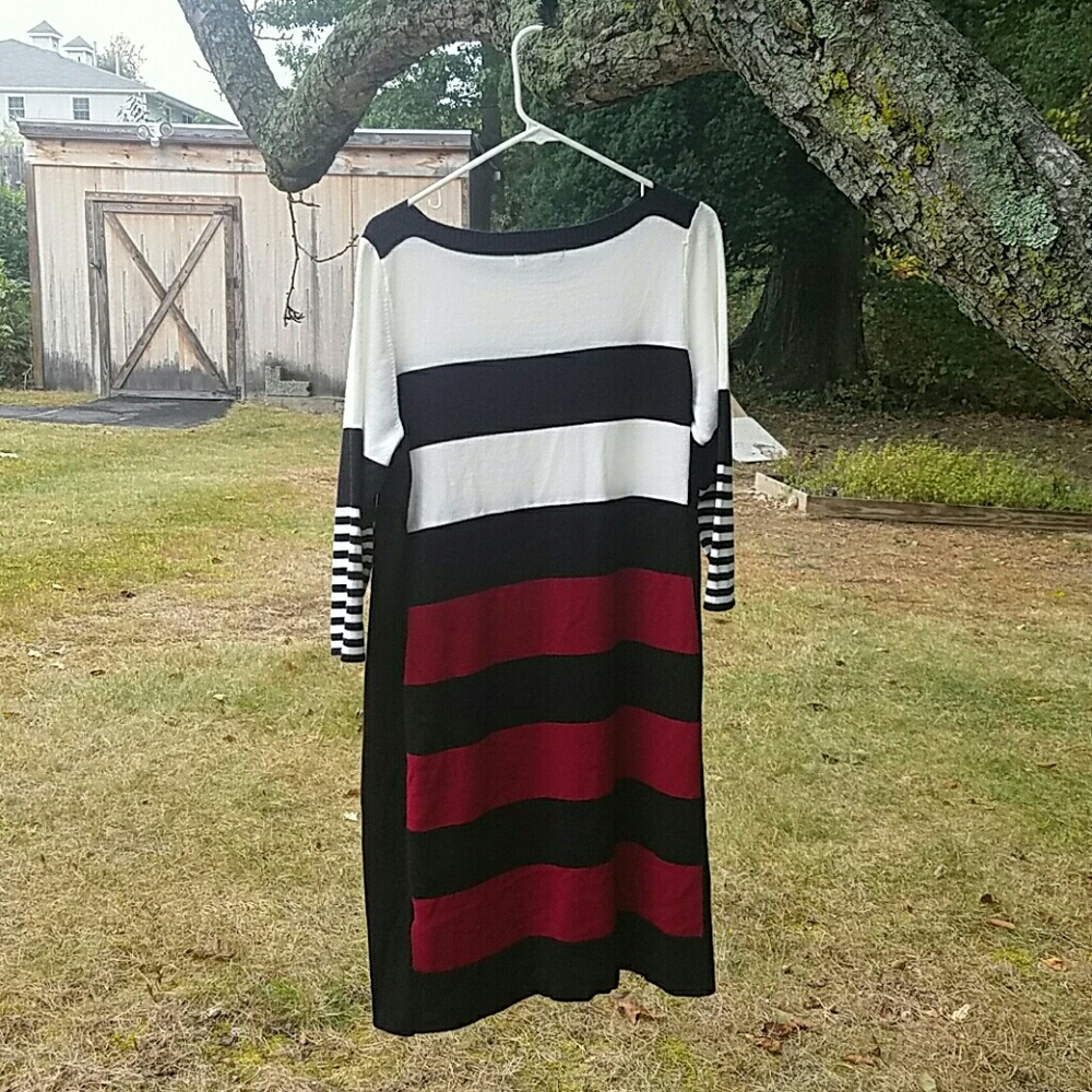 3 tone striped dress