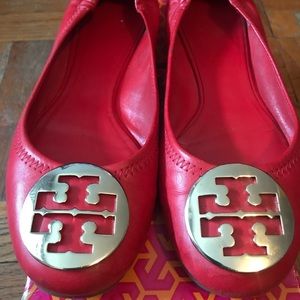 Women’s red Tory Burch shoes in size 8.5