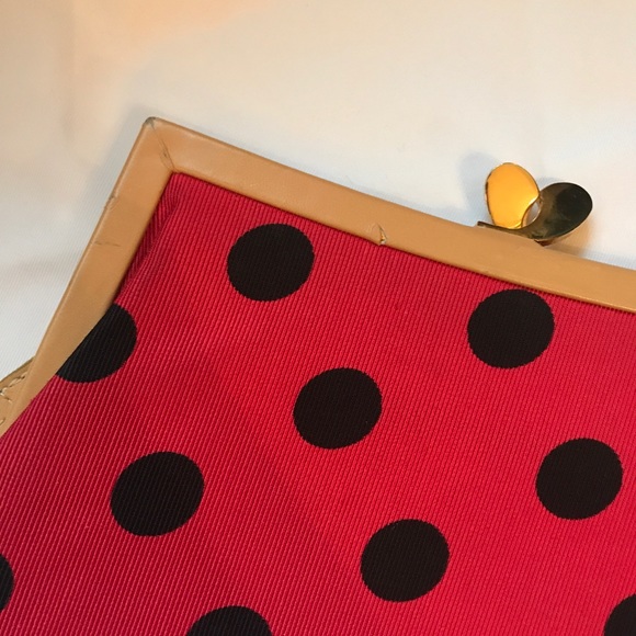 Moschino Polka Dot Clutch/Wristlet