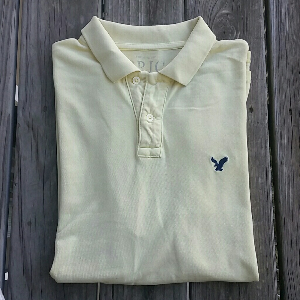American Eagle Outfitters yellow polo