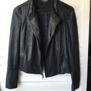 Express Zip Up Jacket with Sheen
