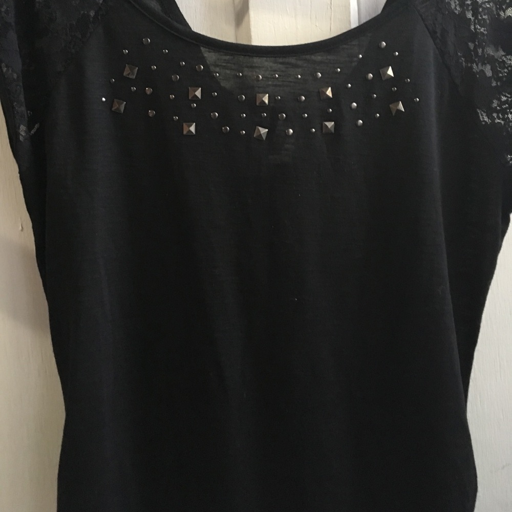 Bathing suit cover up or lace capped sleeve top