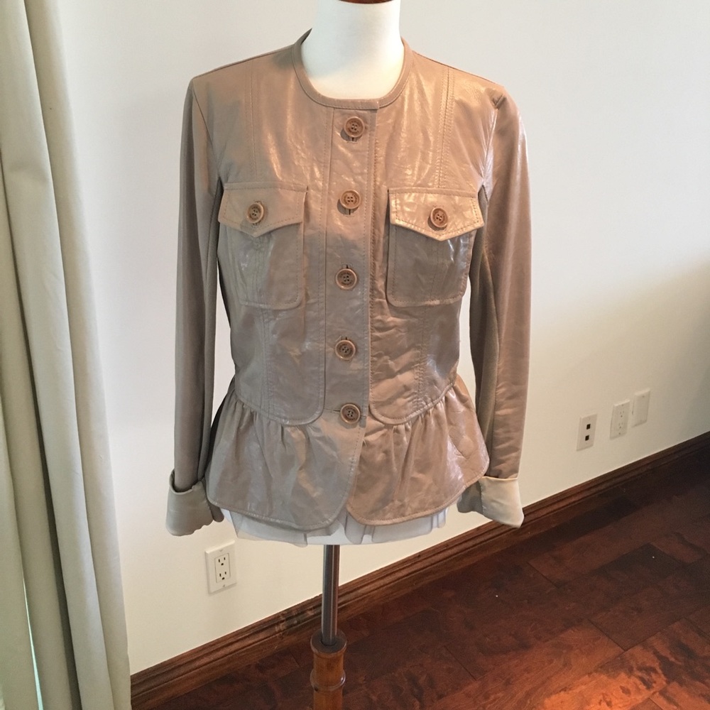 Leather jacket . 100% real leather lamb