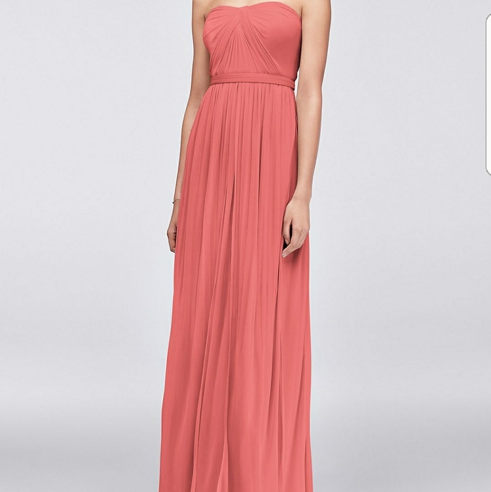 David's bridal versa bridesmaid gown