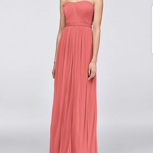 David's bridal versa bridesmaid gown