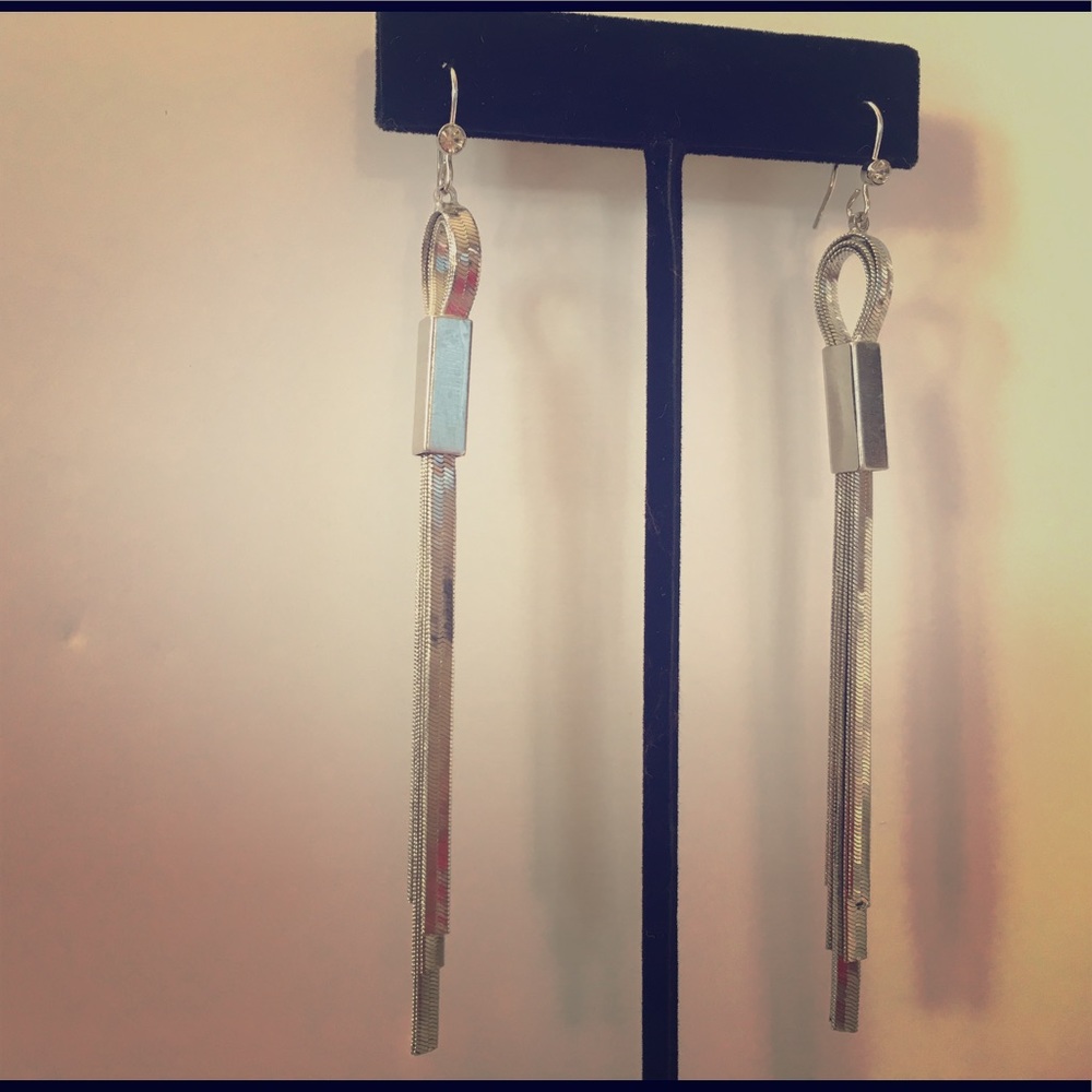 Silver Dangly Earrings