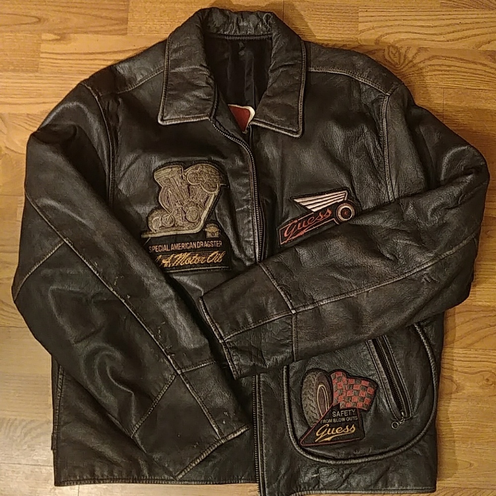 Guess USA moto jacket vintage!