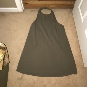 Halter green dress