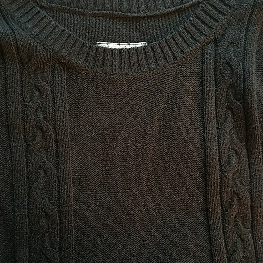 Short Sleeve Black Cotton Top