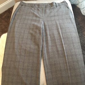 NWOT plaid wide leg trouser