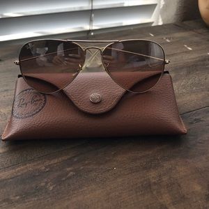 Gold frame original size authentic raybans