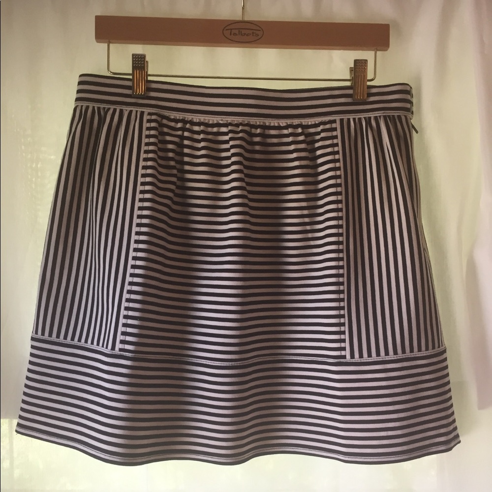 Stripes Madewell mini skirt - black and white 12